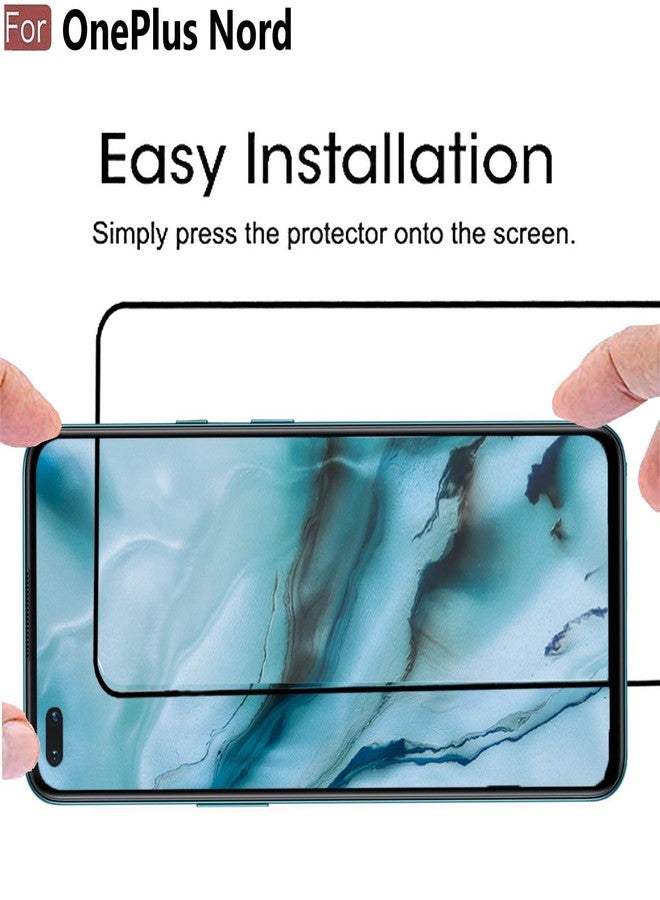 CEDO Tempered Glass for OnePlus Nord | Screen Protector Full HD Quality Tempered Glass Anti-Scratch Edge to Edge Coverage with Easy Installation Kit (Black) - Image 4